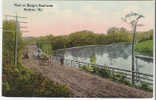 D402- VIEW ON BANGOR ROAD NEAR HOULTON. ME.   - VERY OLD POST CARD - - Altri & Non Classificati