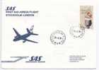 Sweden First SAS Airbus Flight Stockholm - London 29-3-1981 - Covers & Documents