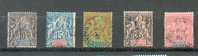 MADA 270 - YT 32-33-34-35-38 Obli - Used Stamps