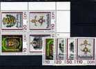4 - Block Historische Posthausschilder DDR 3306/9, VB + ER-VB ** 10€ - Zusammendrucke