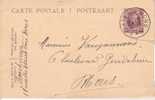 Entier Postal 66 Mons - Postcards 1909-1934