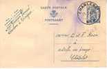 Entier Postal 123 F Charleroi - Postkarten 1934-1951