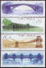 1962 CHINA S-50 ANCIENT BRIDGES 4V MNH - Unused Stamps