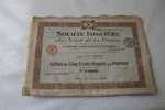 1909-TITRE& ACTION SCRIPOPHILIE- SOCIETE FONCIERE DU NORD DE LA FRANCE LILLE 59 - Industry