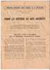 Tract ,supplément Du Journal "la Metallurgie Syndicaliste",du Syndicat FORCE OUVRIERE+ Bulletin D'adhésion; Janvier 1959 - Politik