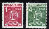 Bulgarie 1952 N°Y.T. :  702 Et 704** - Neufs