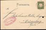 Bayern 1898  Heene & Cayenz, Germersheim 6.9.98) (o) - Lettres & Documents