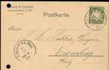 Bayern 1901  Heene & Cayenz, Germersheim 26.10.01) (o) - Lettres & Documents