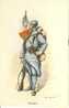 UNIFORMES -regiments -ref 151illustrateur -edmond Lajoux - Infanterie Et Drapeau   -carte Bon Etat - - Uniformes