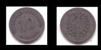 10 PFENNIG 1876 A - 10 Pfennig