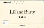 Télécarte Japon PARIS.  France Related (367) LILIANE BURTY   * French Related * Frankreich Verbunden - Reclame
