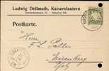 Bayern 1908  Ludwig Dellmuth, Kaiserslautern26.6.08 - Covers & Documents