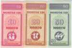 Lot Of 3 Notes, 10 20 And 50 Mongo, Mongolia 1993 Currency Banknote, Uncirculated, Krause #49, #50, #51 - Mongolei