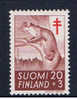 FIN Finnland 1962 Mi 552** Pelztier - Ungebraucht