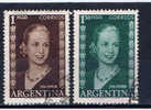 RA+ Argentinien 1952 Mi 603-04 Eva Peron - Used Stamps