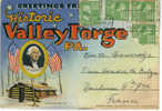 CP - 18 Vues Historic Valley Forge  Pa  Et Greetings From  Oblit Philadelphia + (4 United States Postage1948) - Andere & Zonder Classificatie