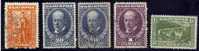 Bulgarie 1922 N°Y.T. :  165 à 169 Obl. - Used Stamps
