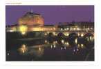 Roma. Rome. Castel Sant'Angelo. Château Saint-Ange.Die Engelsburg. Castillo Del Angel. Notte, By Night, Nuit, 's Nachts. - Castel Sant'Angelo