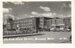 Billings Montana High School On 1940s Vintage Real Photo Postcard, Autos - Billings