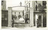 Rppc BLIDA AFRICA Sentry Soldiers @ Gate QUARTERS SALIGNAC FENELON DU 65E D´ ARTILLERIE 1943 - Blida