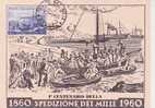 ITALIE CARTE MAXIMUM  NUM.YVERT 811 EXPEDITION DES MILLES - Cartas Máxima