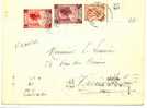 REF LVP6 - BELGIQUE LETTRE LIEGE / TROUVILLE 1937 - Briefe U. Dokumente