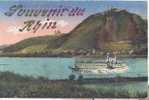 Delcampe - Souvenir Du Rhin 1922 Schloss Drachenfels, Dampfer, Bâteau - Königswinter