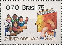 BRAZIL - DAY OF THE BOOK 1975 - MNH - Nuevos