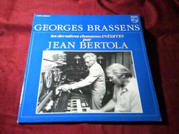 GEORGES  BRASSENS °°LES DERNIERES CHANSONS INEDITES PAR  JEAN  BERTOLA - Autres - Musique Française