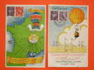 2 Cartes Du Championnat D´athlétisme De L´armée De L´air Ayant Voyagées Par Ballon De 1942.  TB - Airships