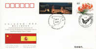 PFTN.WJ-129 CHINA-SPAIN DIPLOMATIC COMM.COVER - Brieven En Documenten