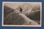 CP GLACEE ALPINISME - CHAMONIX MONT BLANC - TRAVERSEE DE LA MER DE GLACE - R. MONNIER EDITEUR - ANIMATION - Alpinisme