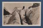 CP GLACEE ALPINISME - CHAMONIX MONT BLANC - TRAVERSEE DE LA MER DE GLACE - R. MONNIER EDITEUR - ANIMATION - Mountaineering, Alpinism