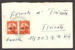 Italy Trieste AMG-FTT Small Cover Locally Sent Deluxe Cancel 1950 Trieste Centro Corp. EP Ordinarie - Poststempel