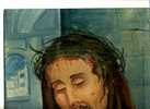 - TETE DE CHRIST . HUILE SUR ISOREL SIGNEE - Huiles