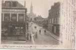 C . P . A   (  GACE  "  Rue De L´église "  Belle Prise De Vue Animée 1903  ) - Gace