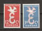 NVPH Netherlands Nederland Niederlande Pays Bas Holanda 713-714 MNH Europa Zegels Europe Stamps Timbres Sellos D´Europa - 1958