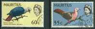 Mauritius 1965, Yv 274+276, Pigeons  - Doves - Colombes - Palomas - Piccioni & Colombe