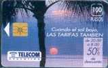 # ARGENTINA_TELECOM 10 Palmera - Cuando El Sol Baja 100 Gem Tres Bon Etat - Argentina