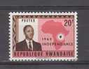 Rwanda YT 8 * : Indépendance - Unused Stamps