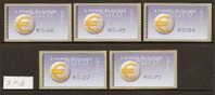 2002 Portugal - Euro - ATM SMD ** - Machine Labels [ATM]