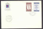 Iceland Island FDC Cover 1976 200 Years Of Postal Service 200 Jahre Isländischer Postdienst Complete Set - FDC