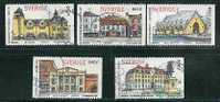 SWEDEN - HOUSES - Yvert # 2021/5 - Complete Set  - VF USED - Gebraucht