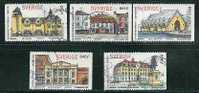 SWEDEN - HOUSES - Yvert # 2021/5 - Complete Set  - VF USED - Used Stamps