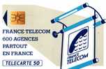 Télécarte 50 - France Telecom  - 600 Agences - Opérateurs Télécom