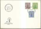 SWITZERLAND - Timbres De SERVICE - Dienstmarken - 1958 - UIT - TELEGRAPH ANTENNA - Yvert # 393/394/396 - FDC - Dienstzegels