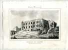 - CHATEAU DE FARGUES ARROND.T DE BAZAS (gironde) . LITHO DU MILIEU DU XIXe S . ISSUE DE LA  "GUIENNE MONUMENTALE" - Litografia