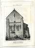 - ABSIDE DE L´EGLISE DE LA SAUVE PRES CREON(gironde)   . LITHO DU MILIEU DU XIXe S . ISSUE DE LA  "GUIENNE MONUMENTALE" - Lithografieën