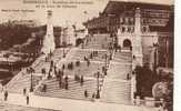 13 MARSEILLE Escalier Monumental De La Gare St Charles Cpa Animée - Bahnhof, Belle De Mai, Plombières