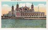 Ellis Island New York Harbor Immigration Building On 1910s/20s Vintage Postcard - Ellis Island